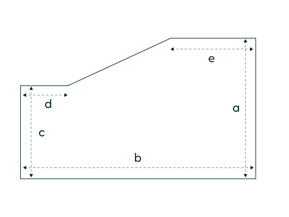 Caravaning Spannbettlaken mit einer Schräge