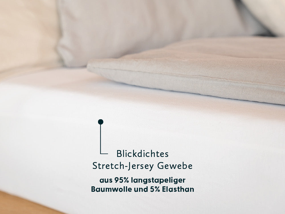 Caravaning Spannbettlaken mit zwei schrägen Seiten