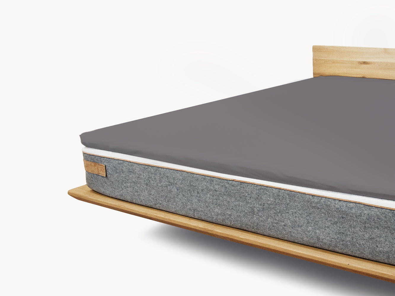 Premium Topper Spannbetttuch anthrazit 140 x 200 - 210 cm - Sale