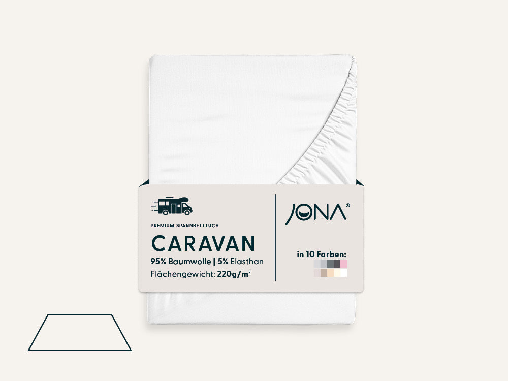 Caravaning Spannbettlaken in Trapezform