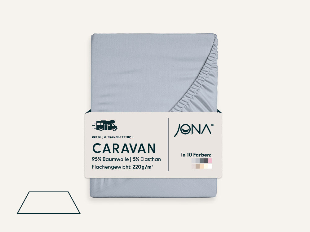 Caravaning Spannbettlaken in Trapezform