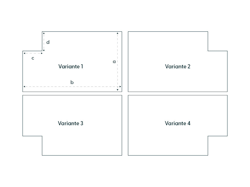 Caravaning Spannbettlaken mit einem Eckausschnitt
