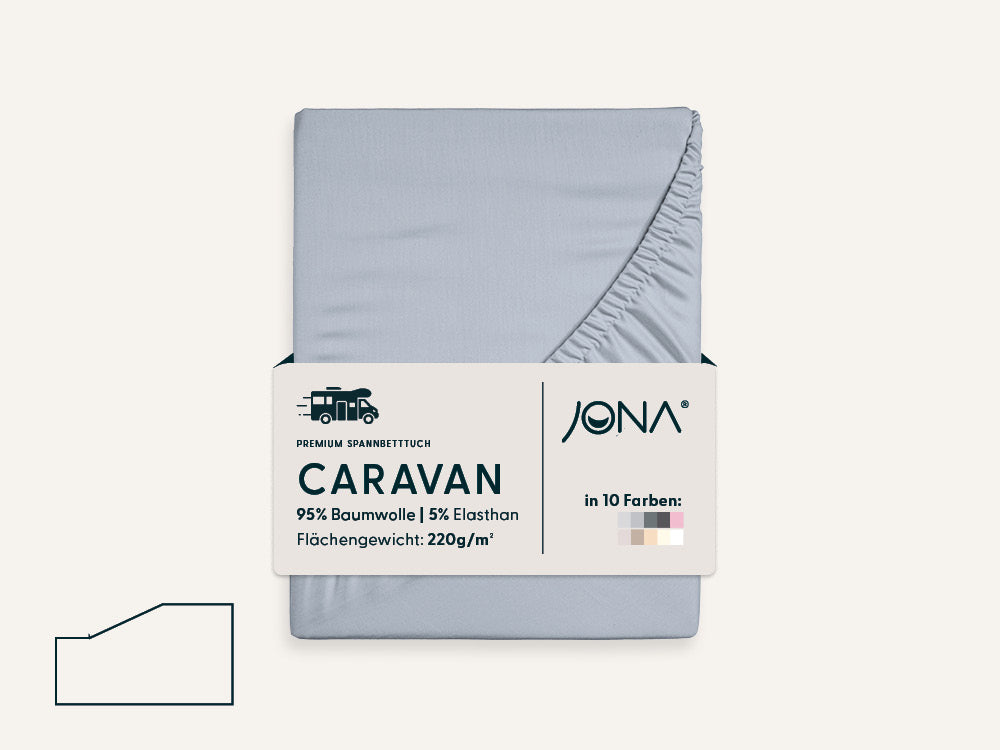 Caravaning Spannbettlaken mit einer Schräge
