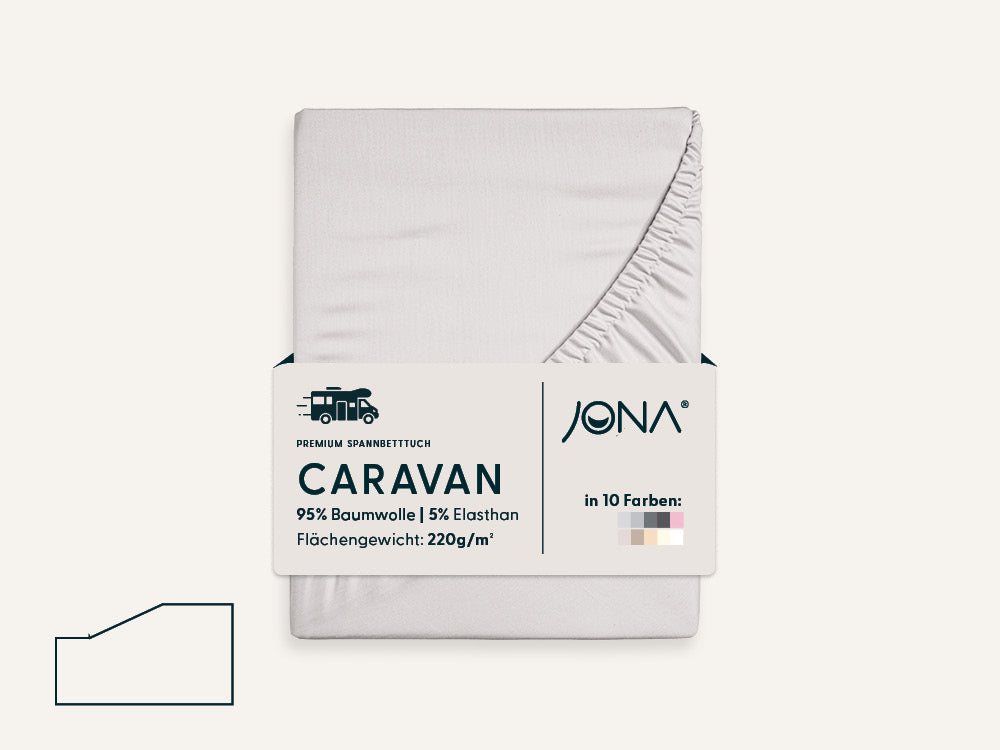 Caravaning Spannbettlaken mit einer Schräge