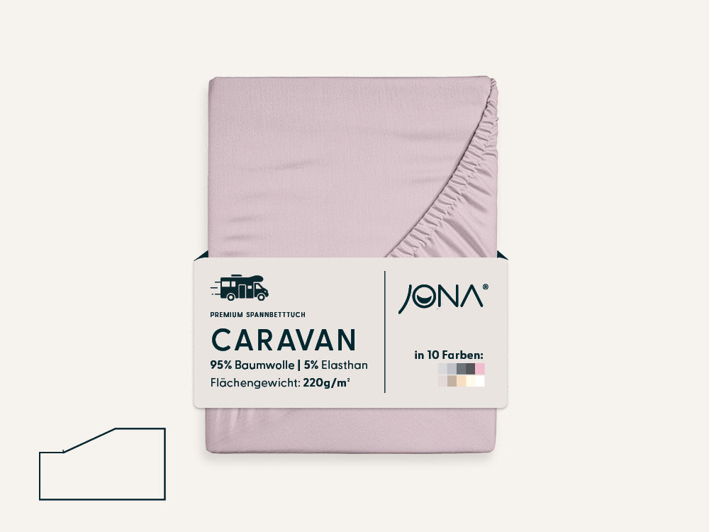 Caravaning Spannbettlaken mit einer Schräge