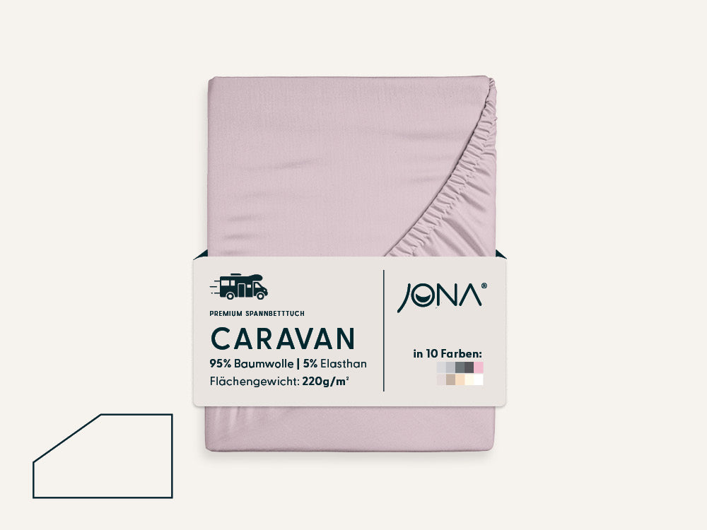 Caravaning Spannbettlaken mit schrägem Eckabschnitt