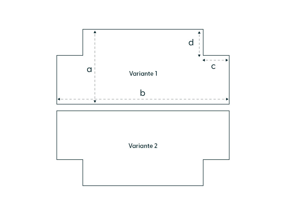 Caravaning Spannbettlaken mit zwei Eckausschnitten