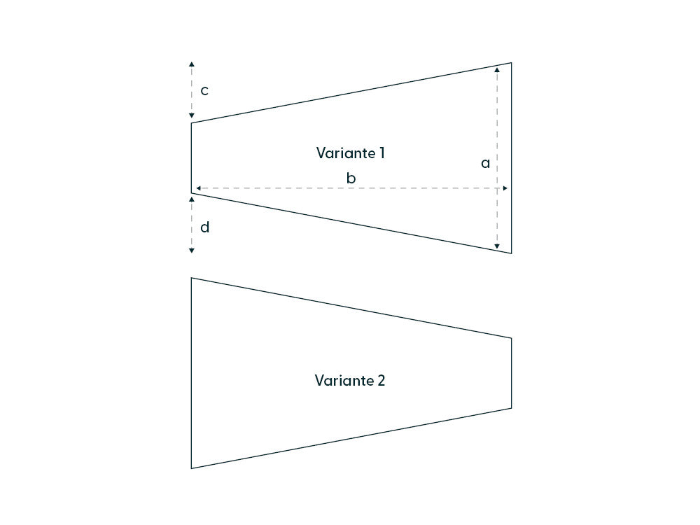 Caravaning Spannbettlaken mit zwei schrägen Seiten