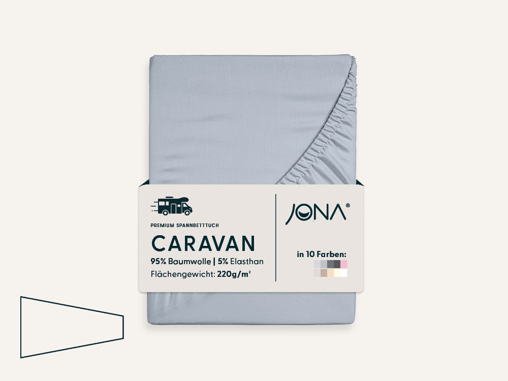 Caravaning Spannbettlaken mit zwei schrägen Seiten
