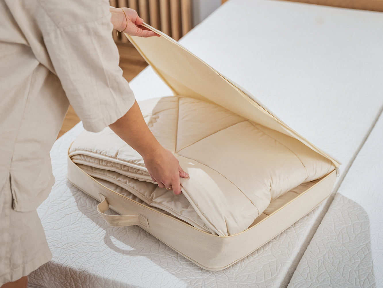 Bio Ganzjahres Bettset Zirbe