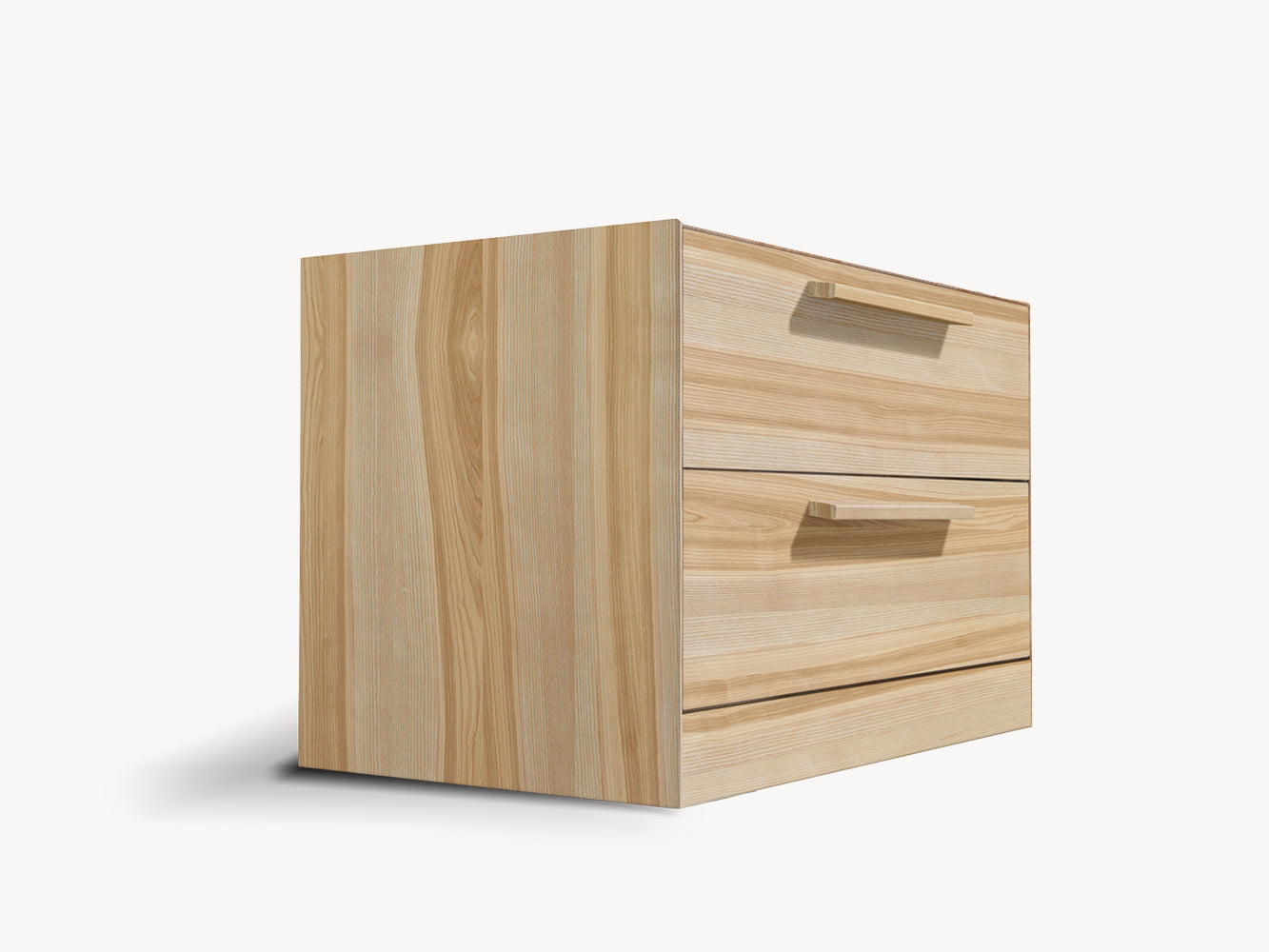 Nachtkästchen mit zwei Schubladen NALANI