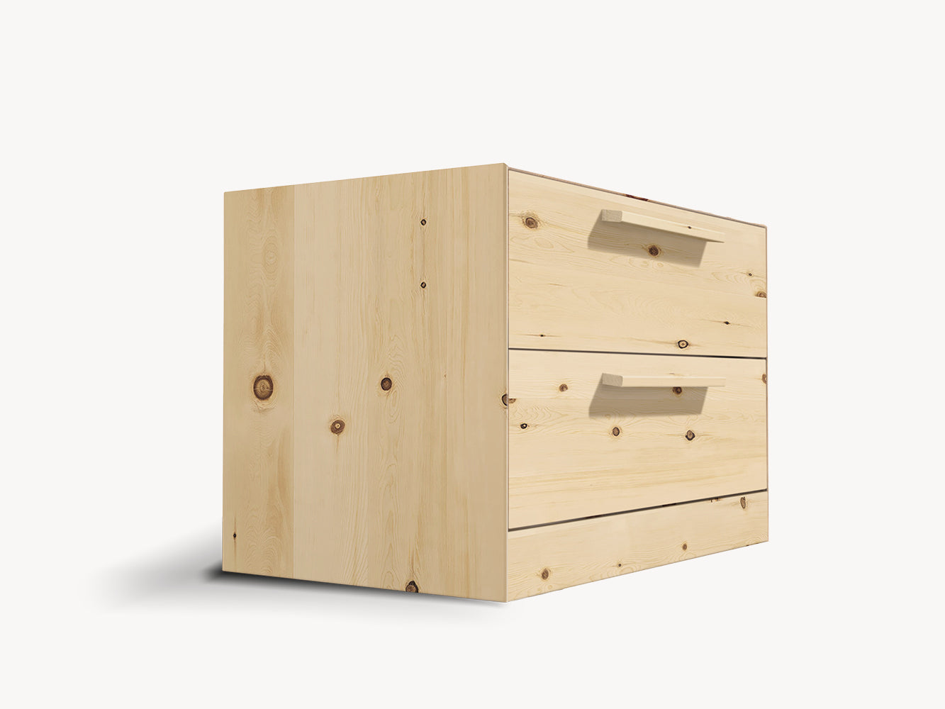 Nachtkästchen mit zwei Schubladen NALANI