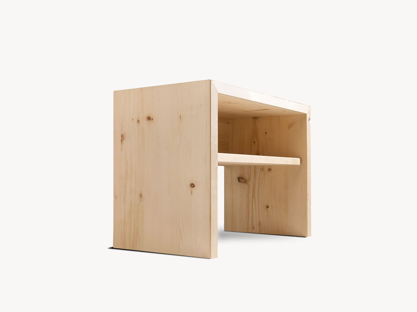 Nachtkästchen ohne Schublade VENLA metallfrei