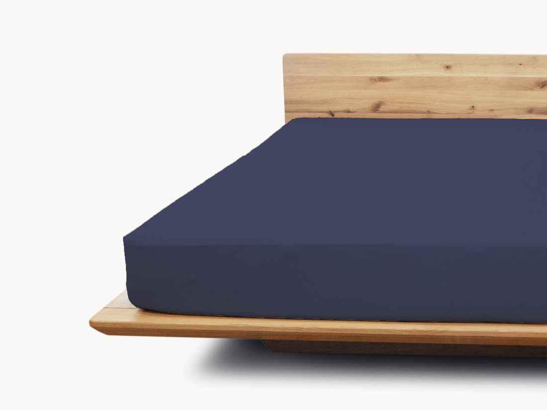 Basic Matratzen Spannbetttuch dunkelblau