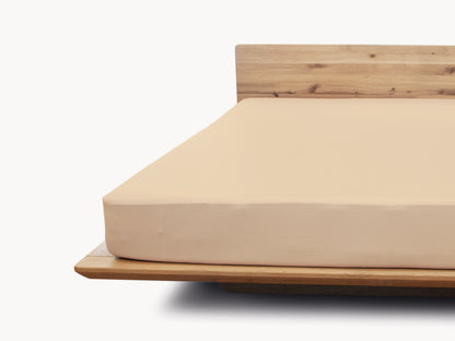 Basic Matratzen Spannbetttuch hellbeige