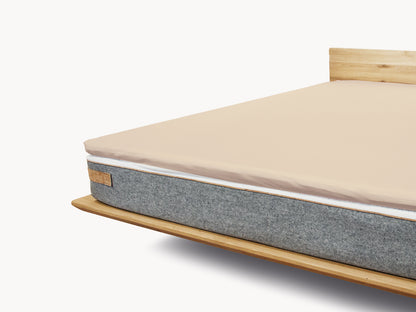 Premium Topper Spannbetttuch hellbeige