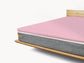 Premium Topper Spannbetttuch rosenholz