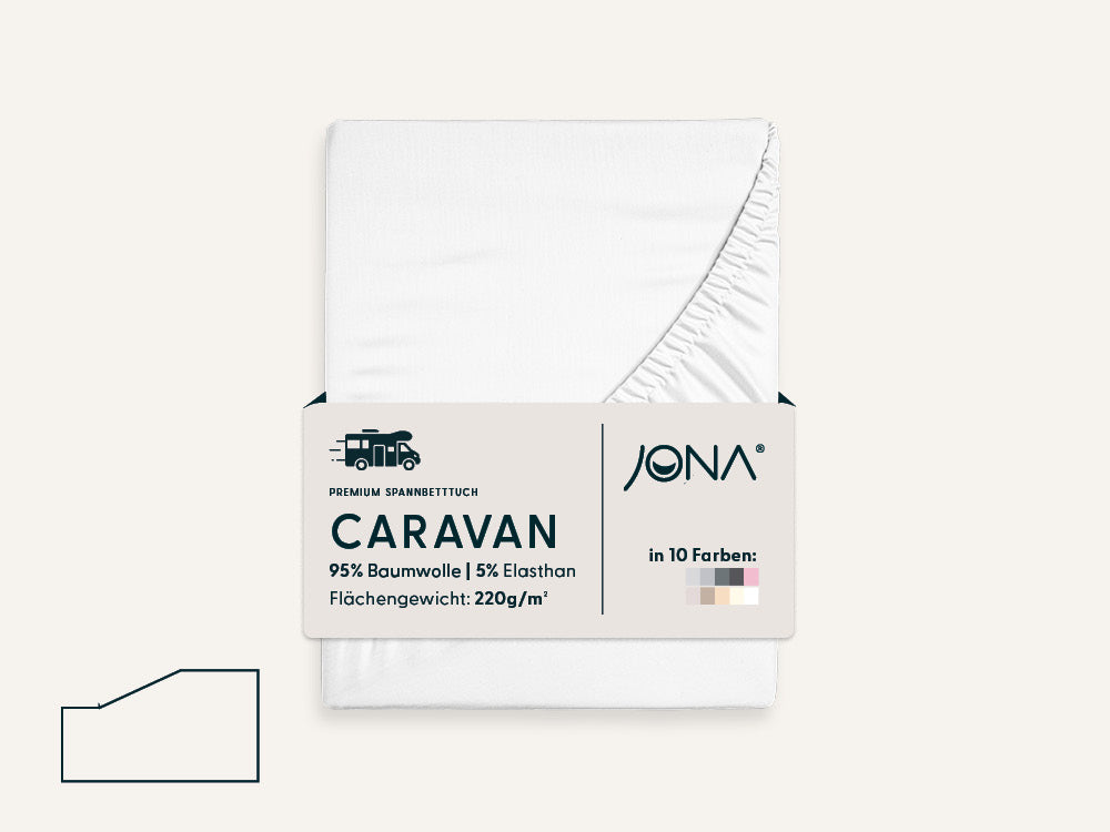 Caravaning Spannbettlaken mit einer Schräge