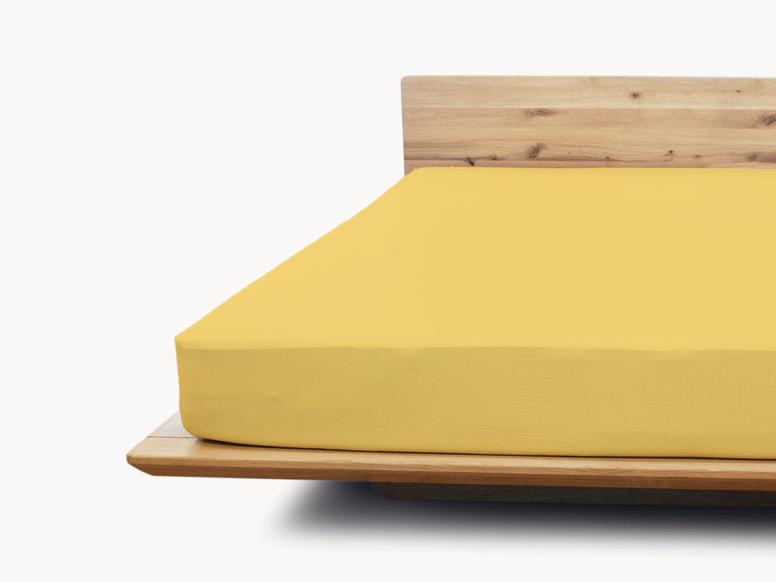 Premium Matratzen Spannbetttuch citrone