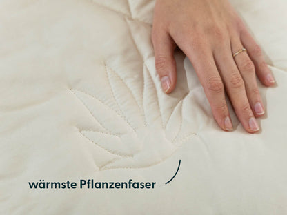 Bio Ganzjahres Bettdecke Hanf